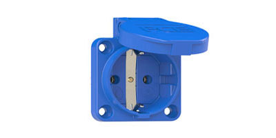 Tomacorrientes empotrable tipo Schuko IP44 